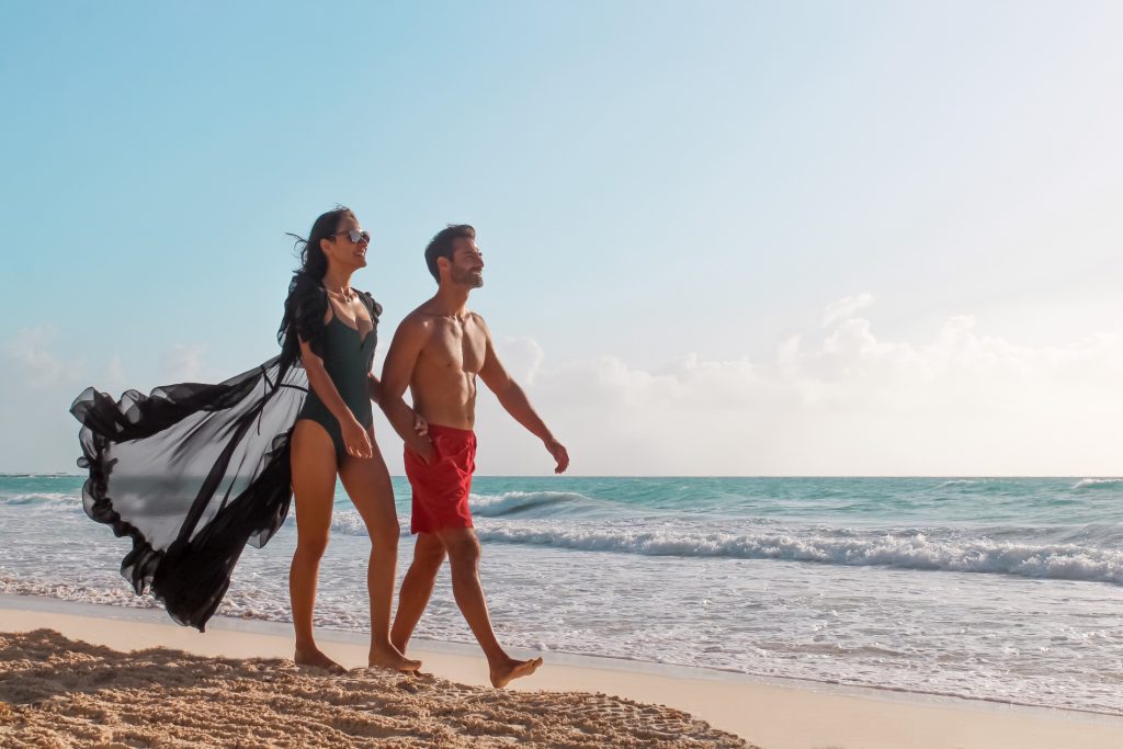 disfrutar el mar caribe en pareja