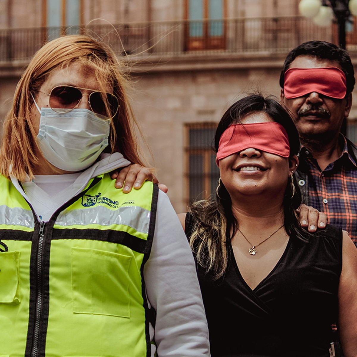 Sentir para ver por el centro de San Luis Capital.