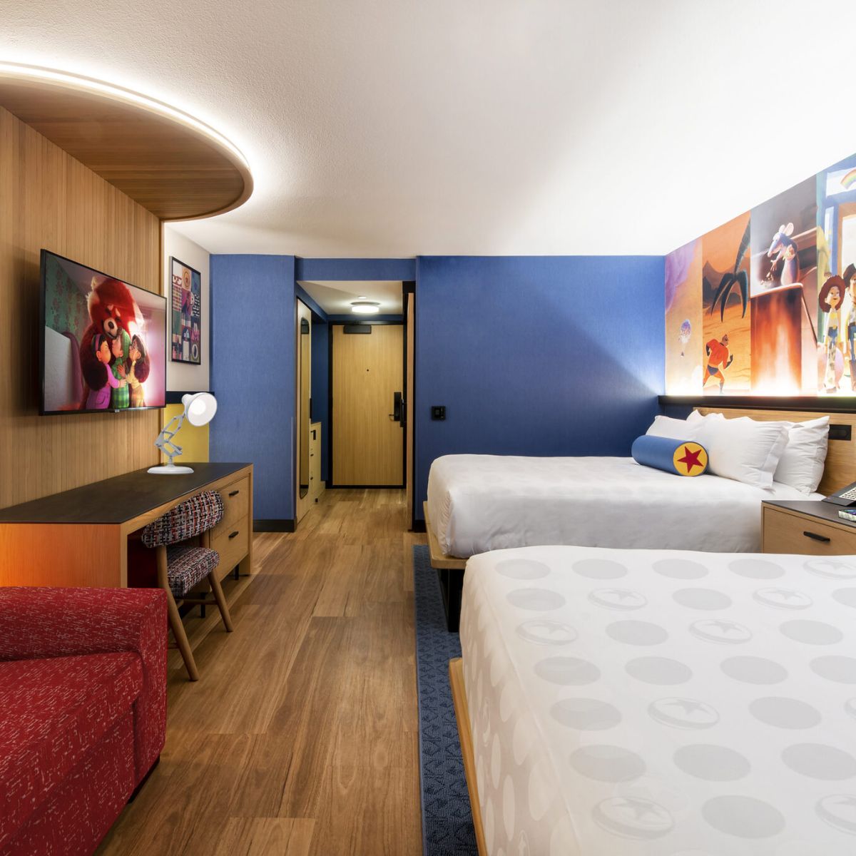 Habitación en Pixar Place Hotel.