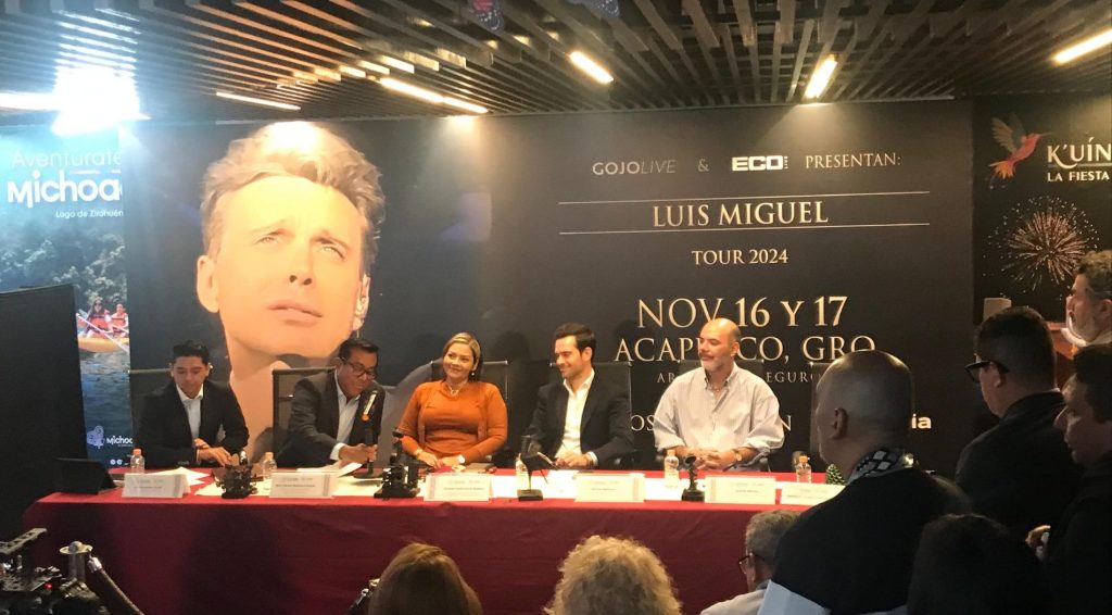 Anuncio de la presentación de Luis Miguel en Acapulco